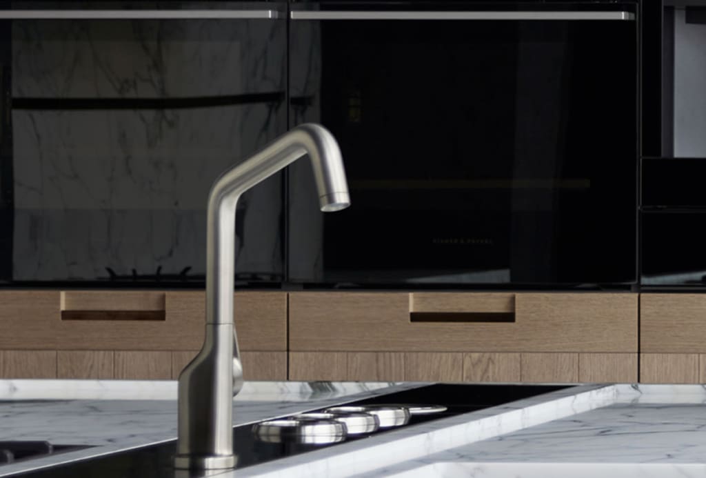 Kitchen fitted with Fisher & Paykel appliances